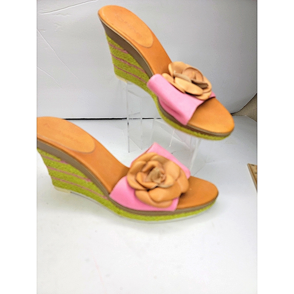 💥NWOT - Enzo Angiolini - Bright Slide on Wedges
